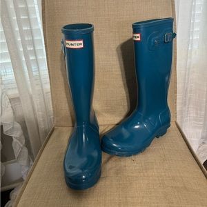 Hunter boots Ocean Blue US Size 5 kids Women 6/6.5